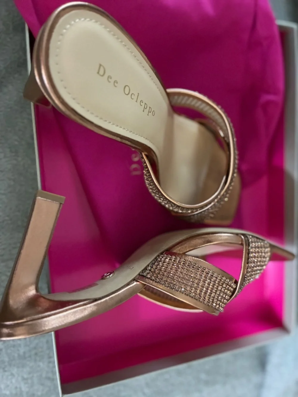Dee Ocleppo Leather Heel Sandals